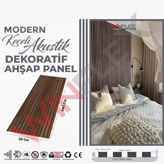 Keçeli Dekoratif Ahşap Paneli-(Barok)-10 Cm